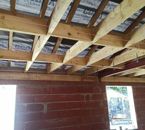 Pose de charpente bois traditionnelle