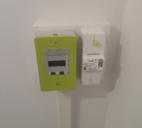 Compteur Linky et disjoncteur principal